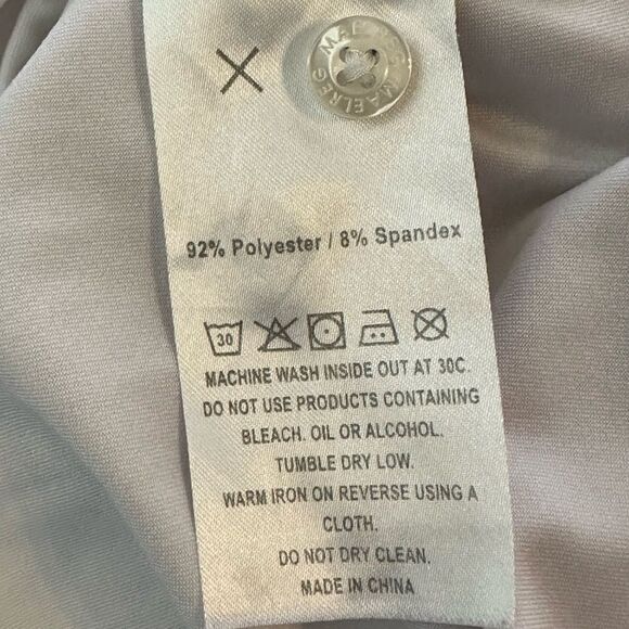 Maelreg White Performance Men's Quick Dry Solid Golf Polo Shirt in Size Large - Picture 8 of 9